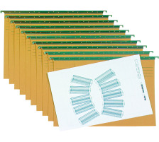 BIELLA Dossier suspendu Set A4 olive 10 pcs., 27041400