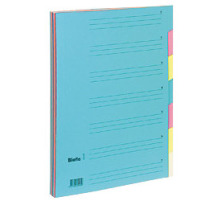 BIELLA Classeur  compartiments A4 7 compart., carton, color, 326407