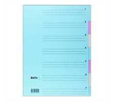BIELLA Classeur  compartiments A4 7 compart., carton, color, 326407