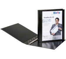 BIELLA Livre prs.Creative XL#2 2.5cm noir, 4-anneaux A4, 443425.02