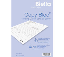 BIELLA Bul.livr. COPY-BLOC D/F/I/E A5 autocopiante 50x2 feuilles, 512525