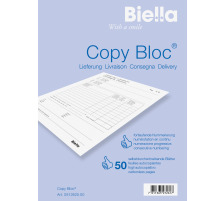 BIELLA Bul.livr. COPY-BLOC D/F/I/E A6 autocopiante 50x2 feuilles, 512625