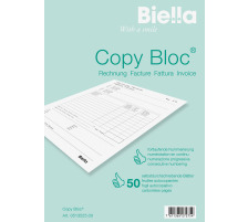 BIELLA Facture COPY-BLOC A/F A5 autocopiante 50x2 feuilles, 513525