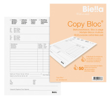 BIELLA Multi-use COPY-BLOC D/F/I/E A5 autocopiante 50x2 feuilles, 516525
