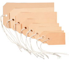 BIELLA Etiquette  attacher 35x55m brun 50 pcs., 561055