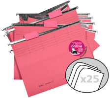 BIELLA Dossier suspendu Set A4 rouge 25 pcs., 83104