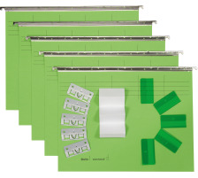 BIELLA Dossier suspendu Set A4 hellvert 5 pcs., 83105