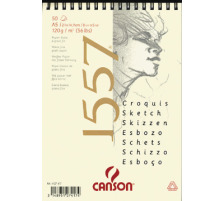 CANSON Skizzenpapier A4 120g, weiss 50 Blatt, 4127-418
