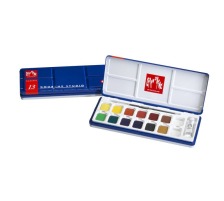 CARAN D'ACHE Couleur opaque Gouache 12 couleurs Blanc opaque, 1000.413