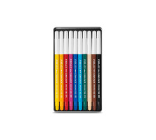CARAN D'ACHE Filzstift Fibralo M 10-farbig assortiert, 185.310