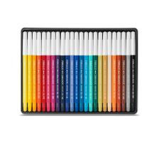 CARAN D'ACHE Feutres Fibralo M 24-couleurs ass., 185.324