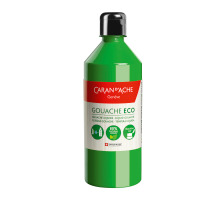 CARAN D'ACHE Deckfarbe Gouache Eco 500ml grn-gelb fluo flssig, 2371.230