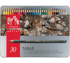 CARAN D'ACHE Crayon de couleur Pablo 30 couleurs, 666.33