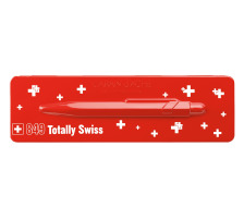 CARAN D'ACHE Stylo  bille Totally Swiss rouge/blanc, avec boite mtal, 849.053