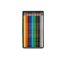 CARAN D'ACHE Crayon de Couleur Prismalo 3mm 12 couleurs ass., boite mt., 999.312