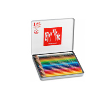 CARAN D'ACHE Crayon de Couleur Prismalo 3mm 18 couleurs ass., boite mt., 999.318