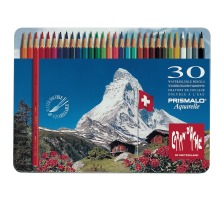 CARAN D'ACHE Crayon de Couleur Prismalo 3mm 30 couleurs ass., boite mt., 999.33