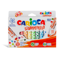 CARIOCA Fasermaler Stamperello ass. 12 Stck, 3416