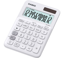 CASIO Mini Taschenrechner 12-stellig weiss, MS20UCWE