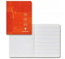 CLAIREFONTAINE Cahier musique A4 blanc 24 feuilles, 3117
