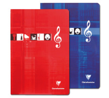 CLAIREFONTAINE Cahier musique A4 blanc 24 feuilles, 3117