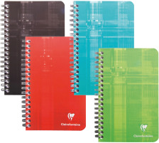 CLAIREFONTAINE Carnet spirale 11x17cm 5mm 50 feuilles, 68682
