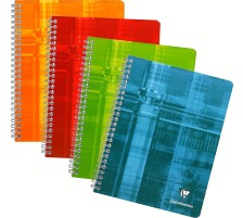 CLAIREFONTAINE Mosai Carnet spirale 17x22cm a. colonnes 90 feuilles, 68761