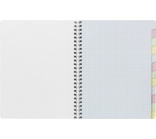10 X CLAIREFONTAINE Carnet spirale 17x22cm 5mm, quadrill 60 feuilles, 8959