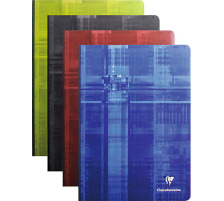 CLAIREFONTAINE Dos Toile Cahier 17x22cm 5mm 96 feuilles, 9742
