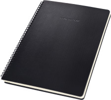 CONCEPTUM Carnet spirale A4 Softwave black,lign, CO821