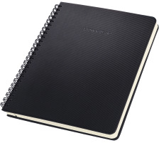 CONCEPTUM Carnet spirale A5 Softwave black,quadr., CO822