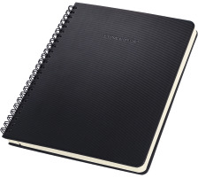CONCEPTUM Carnet spirale A5 Softwave black,lign, CO823