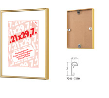 DEBEX Wechselrahmen 30x40cm Kunstglas, weiss, 725001300