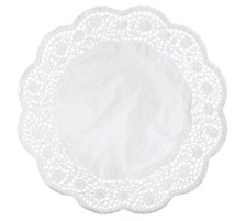 DEMMLER Dentelles gteau rond 33cm, 6 pcs. blanc, 332110062