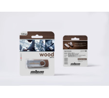 DISK2GO USB-Stick wood 128GB USB 3.0, 30006664