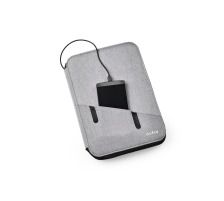 DUFCO Dossier de confrence A5 Powerbank 5000 mAH, gris, 48-2016.0