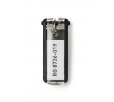 DURABLE Schlsselanhnger KEY CLIP schwarz 6 Stck, 195701