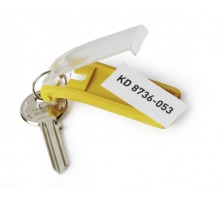 DURABLE Porte-cls KEY CLIP jaune 6 pices, 195704