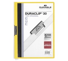 DURABLE Classeur  pince DURACLIP 30 pour 30 feuilles A4 jaune, 2200/04
