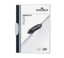 DURABLE Classeur  pince SWINGCLIP pour 30 feuilles A4 blanc, 2260/02