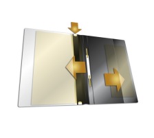 DURABLE Dossier de prsentat. DURAPLUS pour 100 feuilles A4 blanc, 2579/02