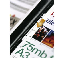 DURABLE Doss.prsent. DURAPLUS DE LUXE pour 200 feuilles A4 noir, 2589/01