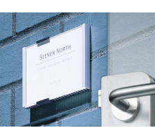 DURABLE Plaque de porte Info Sign argent, aluminium 149x105.5mm, 480123