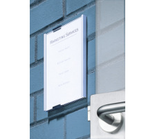DURABLE Plaque de porte Info Sign argent, aluminium 149x210.5mm, 480323