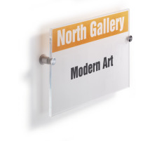 DURABLE Trschild Crystal Sign A4 transparent, acryl 210x297mm, 482519