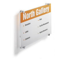 DURABLE Trschild Crystal Sign A3 transparent, acryl 297x420mm, 482619