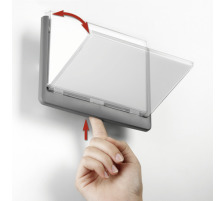 DURABLE Plaque de porte Click Sign graphite,plastique 149x148.5mm, 486237