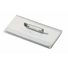 DURABLE Badge avec pingle PVC, 40x75mm 100 pcs., 8001/19