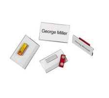 DURABLE Badge  aimant transp., PVC, 40x75mm 25 pcs., 8116/19