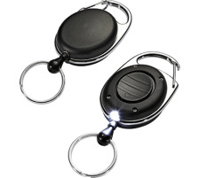 DURABLE Ausweishalter JOJO Style LED mit Ring schwarz, 8198/19